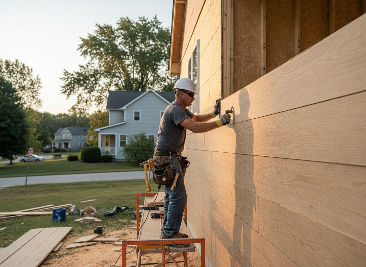 hardboard siding in Anderson Township