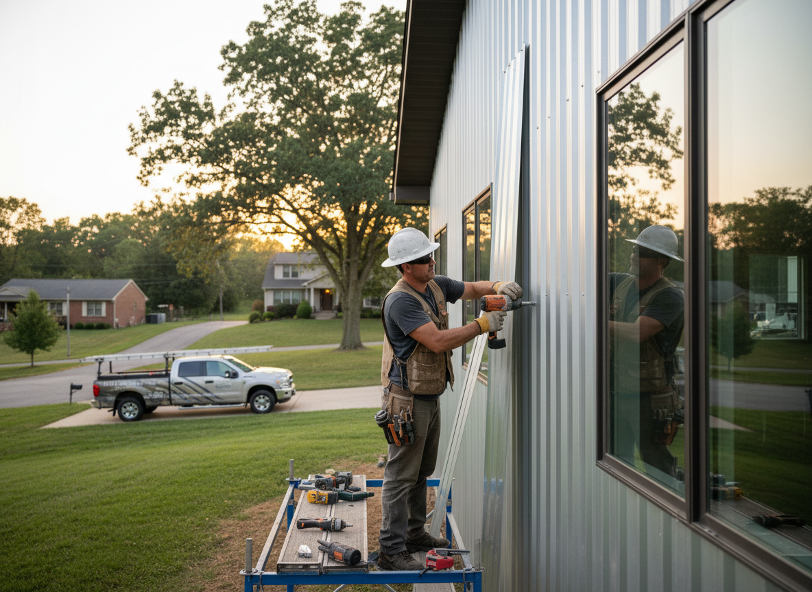metal siding contractors in Anderson Township