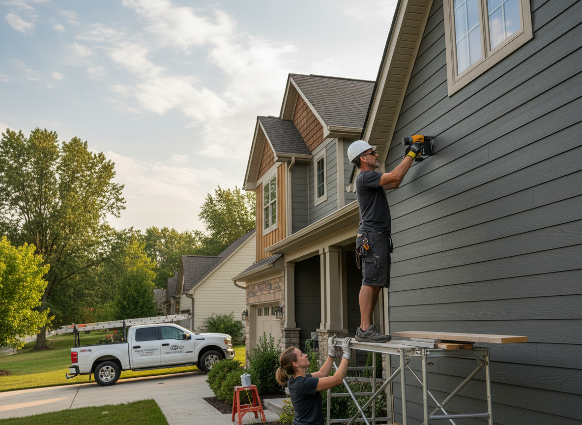 siding installation contractor in Anderson Township